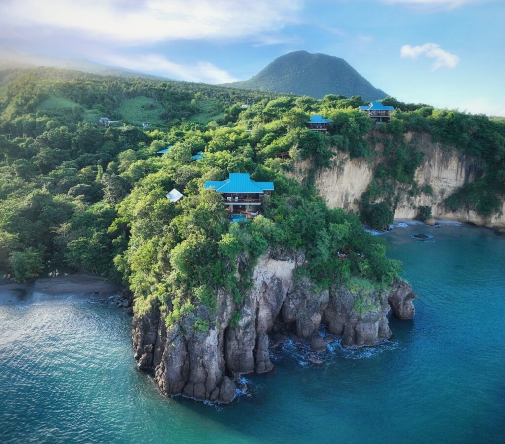 Secret Bay Dominica Resort Ariel View